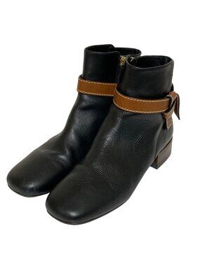 Loewe Leather Gate Boots Black 39